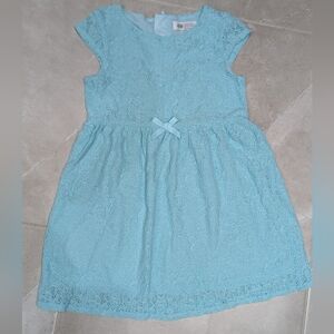2/$20 H&M Blue Lace Dress • Bow Detail • Size 4–6Y